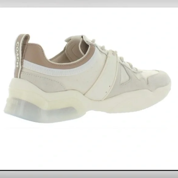 COACH Citysole Sue Runner Sneakers in Color Chalk/Taupe Size 9.5 B - Picture 3 of 12